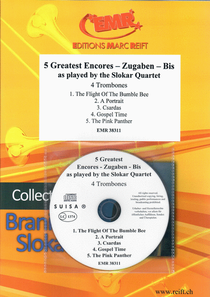 5 Greatest Encores - Zugaben - Bis - as played by the Slokar Quartet image number null