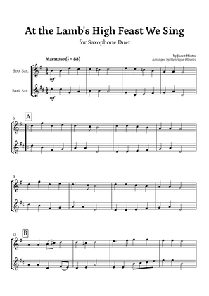 At the Lamb's High Feast We Sing (Saxophone Duet) - Easter Hymn