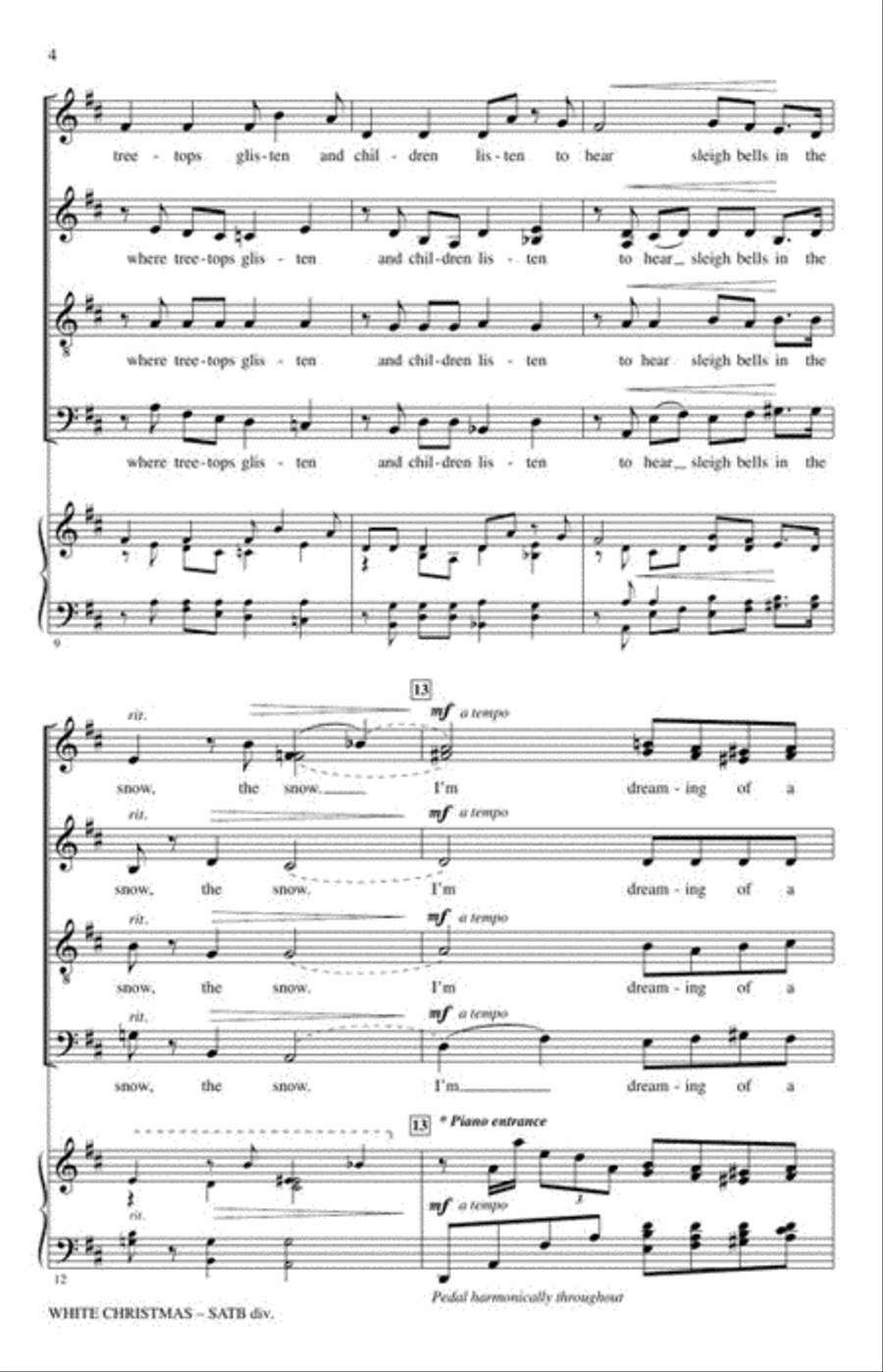 White Christmas Divisi scores gallery preview page 5