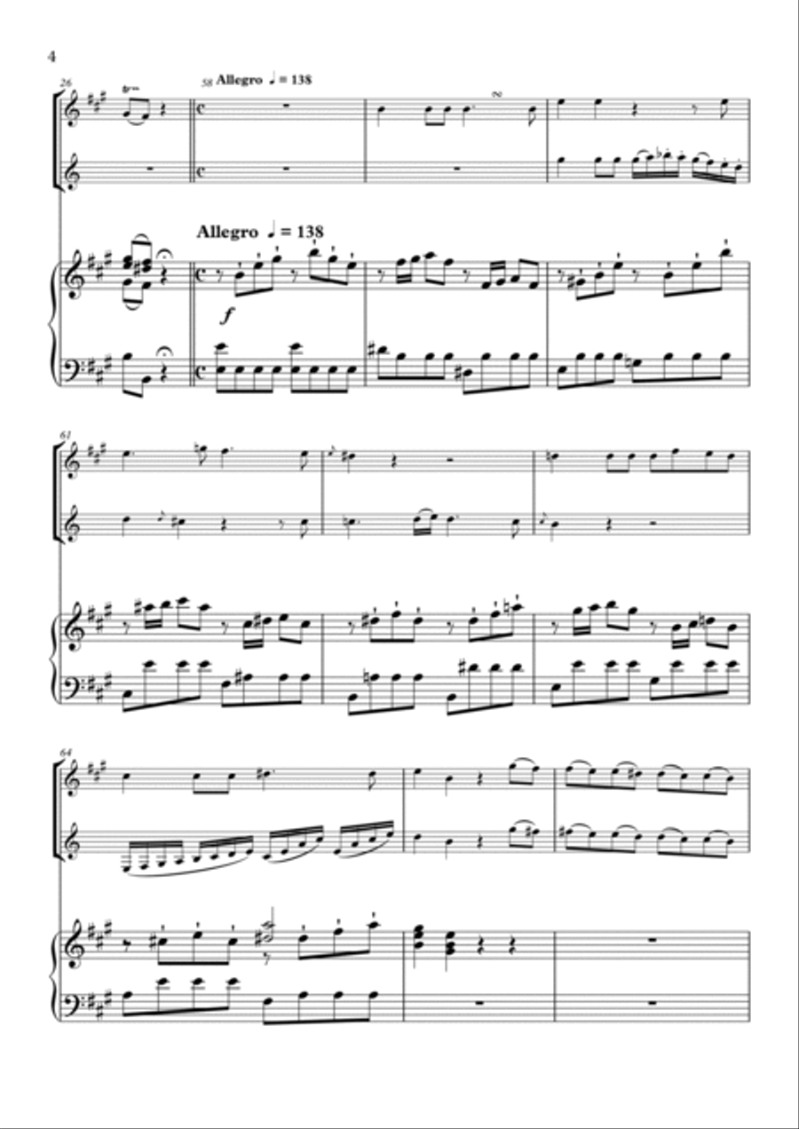 Mitridate, rè di Ponto, K. 87 - Se viver non degg'io (Arr. James Strauss) Flute Duet scores gallery preview page 5