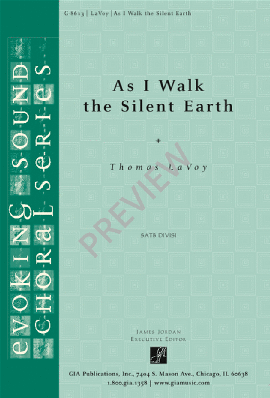 As I Walk the Silent Earth Divisi scores gallery preview page 1