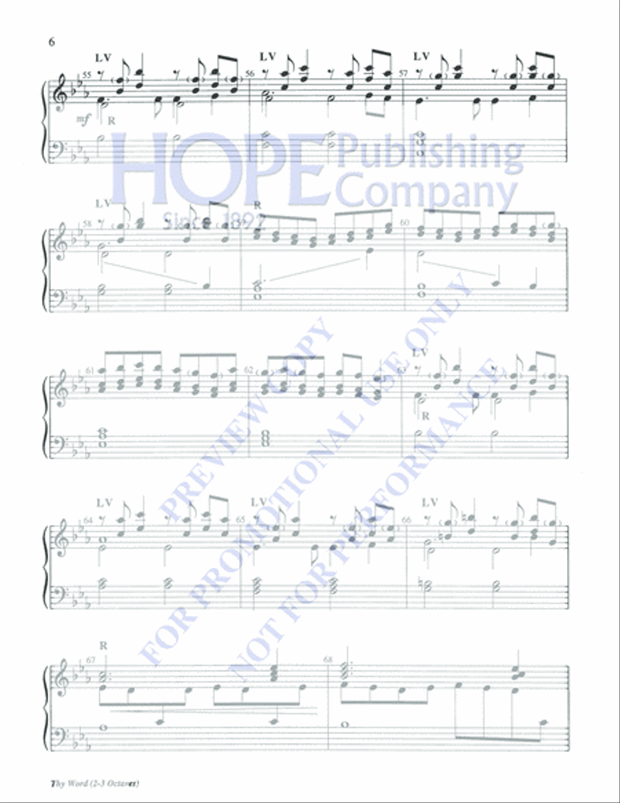 Thy Word 5-Octaves scores gallery preview page 6