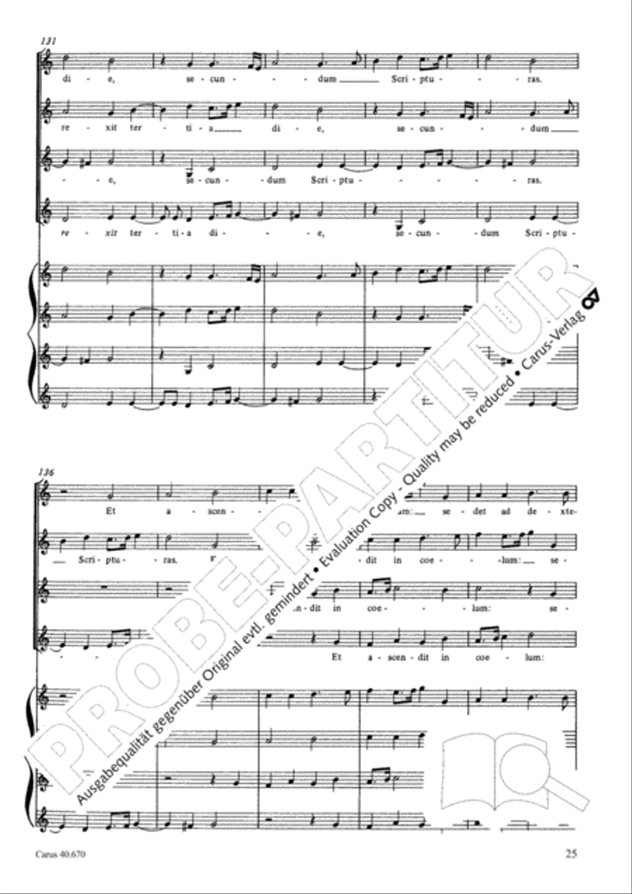 Missa in illo tempore Choir scores gallery preview page 38