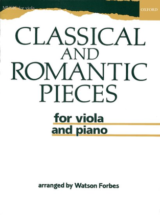 Book cover for Classical and Romantic Pieces for Viola
