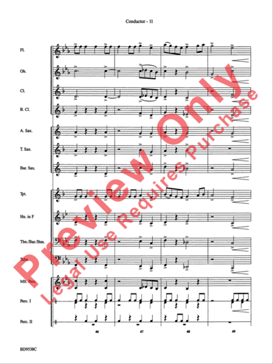 Excelcia Concert Band scores gallery preview page 13
