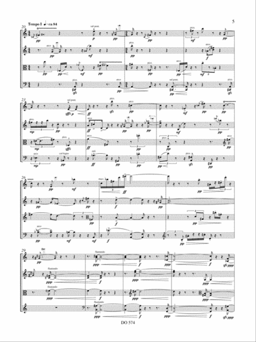 Quatuor à cordes no. 2 String Quartet scores gallery preview page 5
