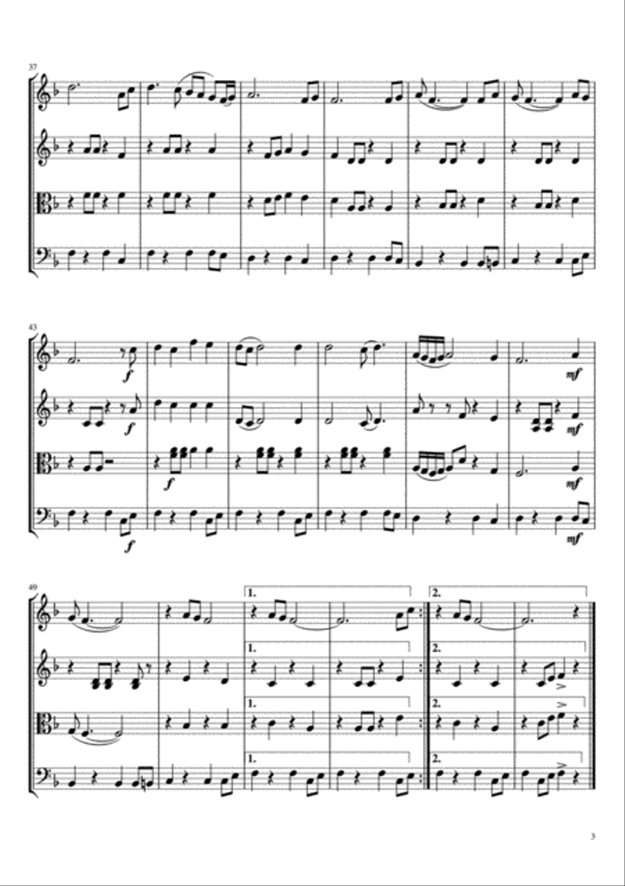 Stand By Me Stand By Me String Quartet scores gallery preview page 4