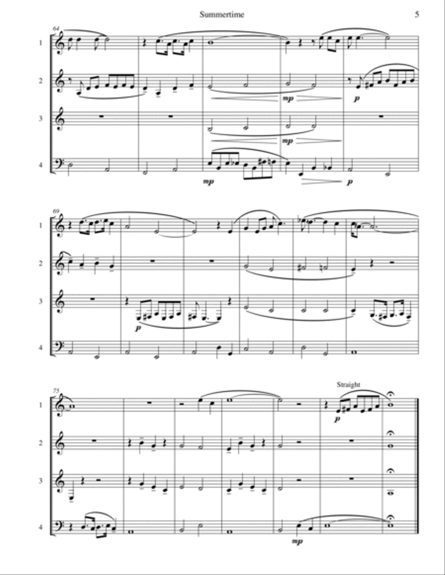 Summertime Viola scores gallery preview page 6