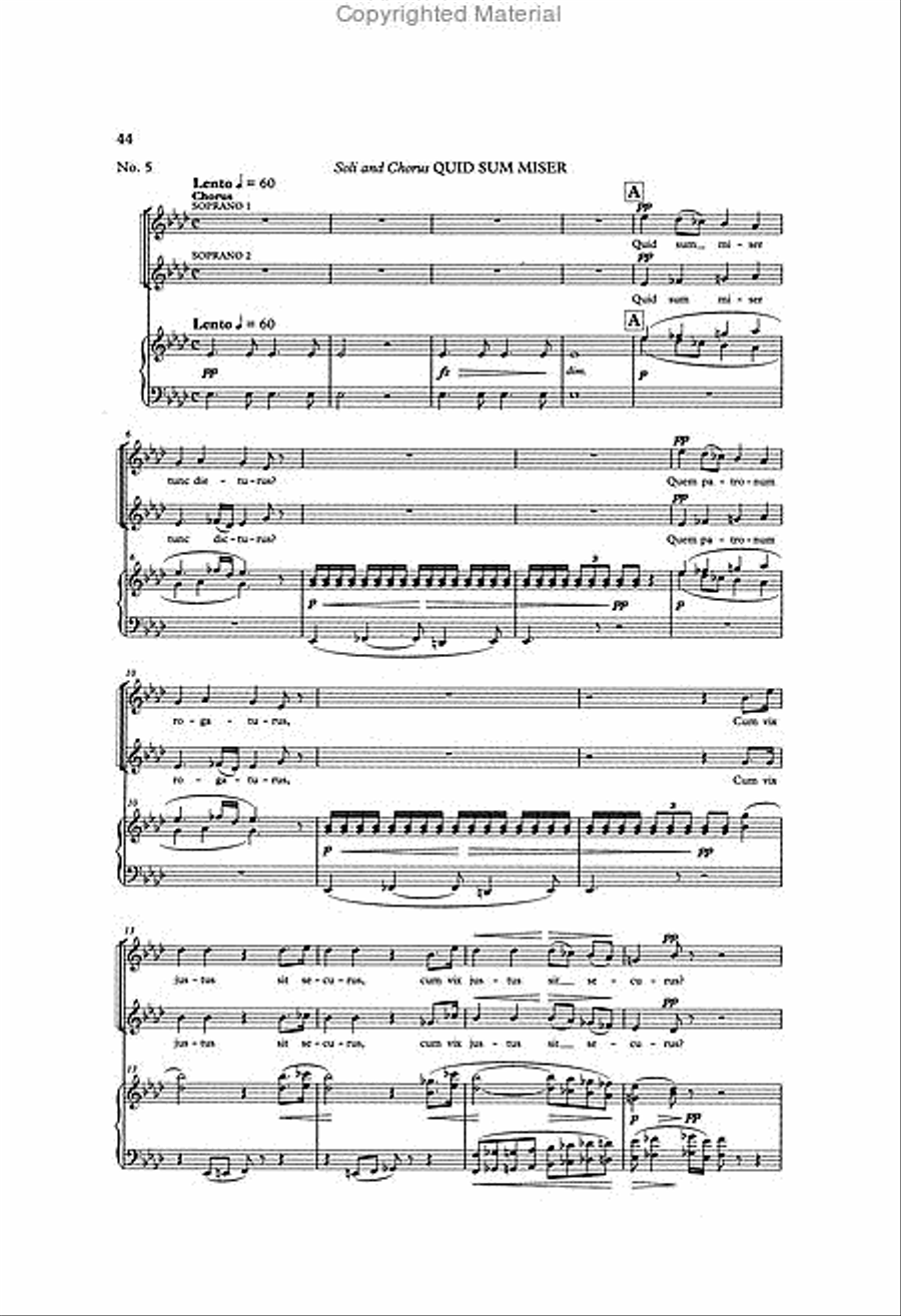 Requiem, Op. 89 Requiem, Op. 89 4-Part scores gallery preview page 4