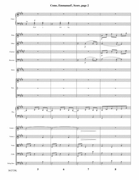Come, Emmanuel! - Orchestral Score and Parts