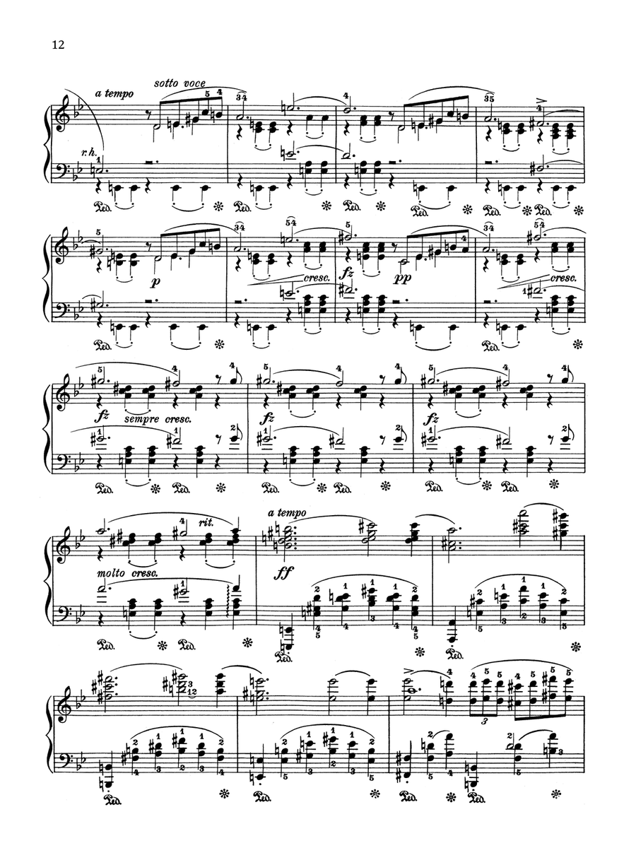 Ballade in G minor, Op. 23 Piano Solo scores gallery preview page 6