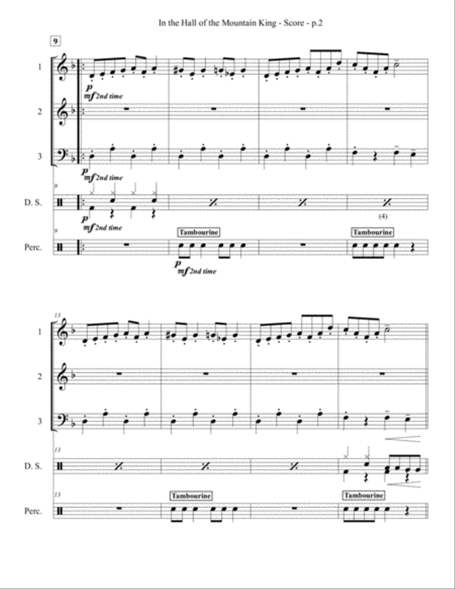 In the hall of the mountain king store body percussion
