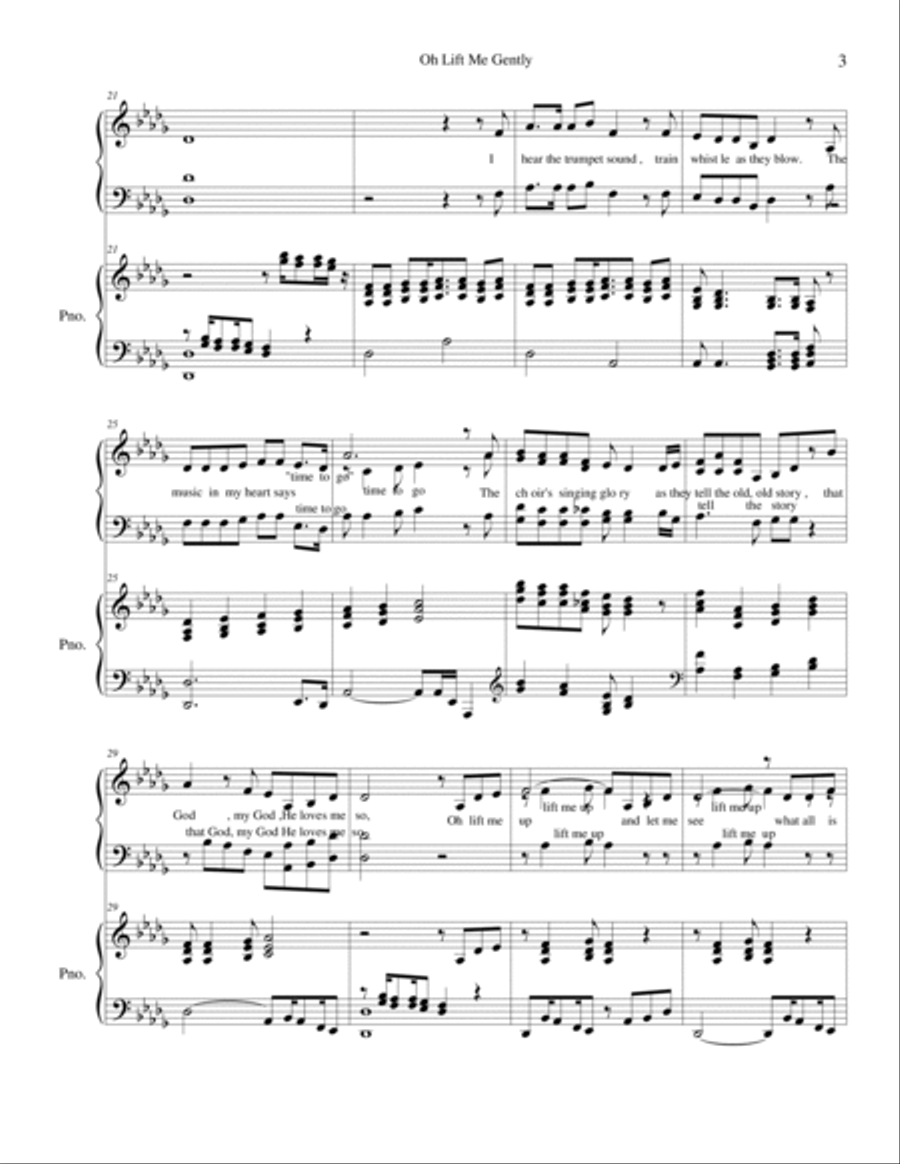 Lift Me Gently Voice scores gallery preview page 3
