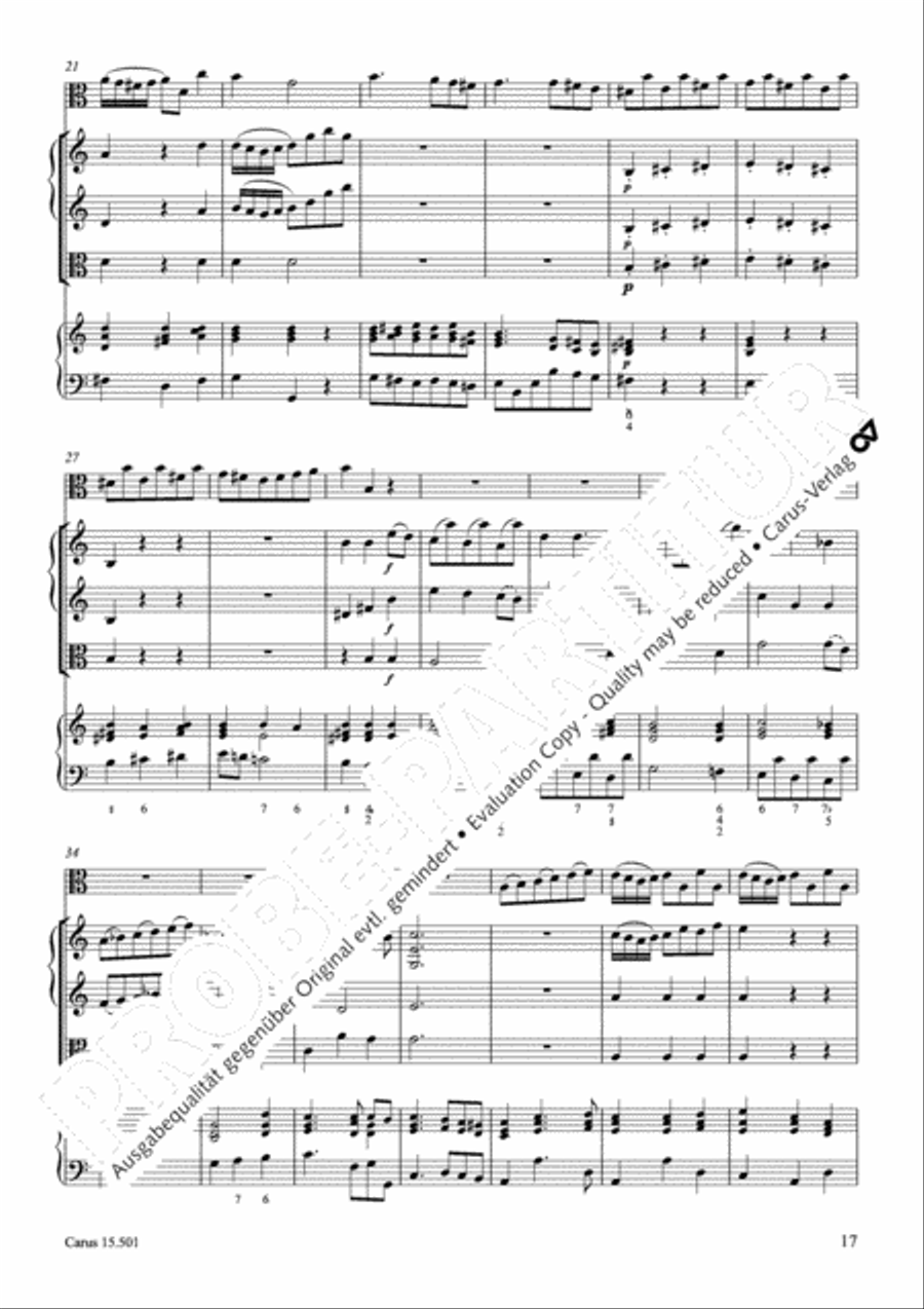 Concerto in C major Violin scores gallery preview page 20