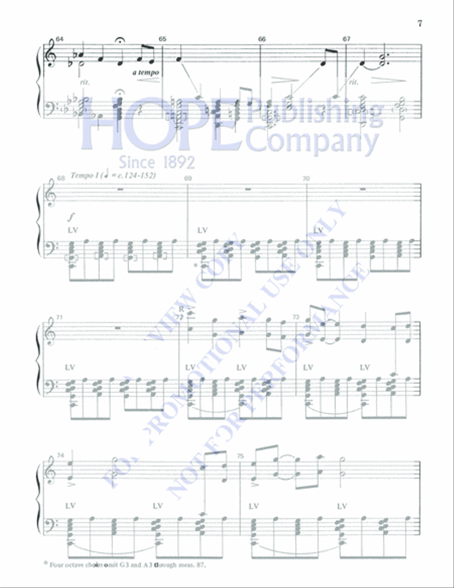 A Song of Gladness 5-Octaves scores gallery preview page 7