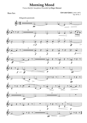 Peer Gynt Suite Op. 46 No. 1 for Saxophone Ensemble - Bass Sax