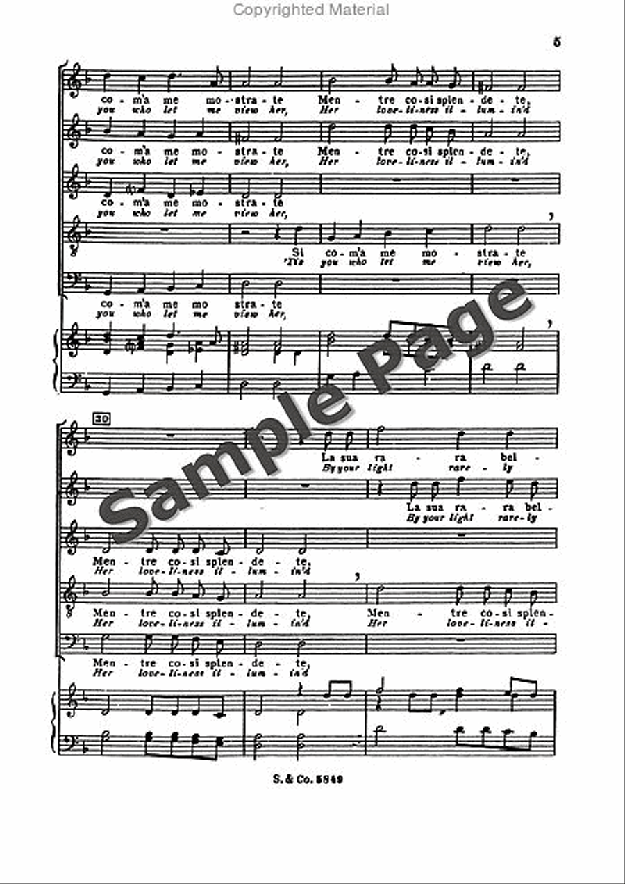 Sfogava Con Le Stelle SSATB scores gallery preview page 6