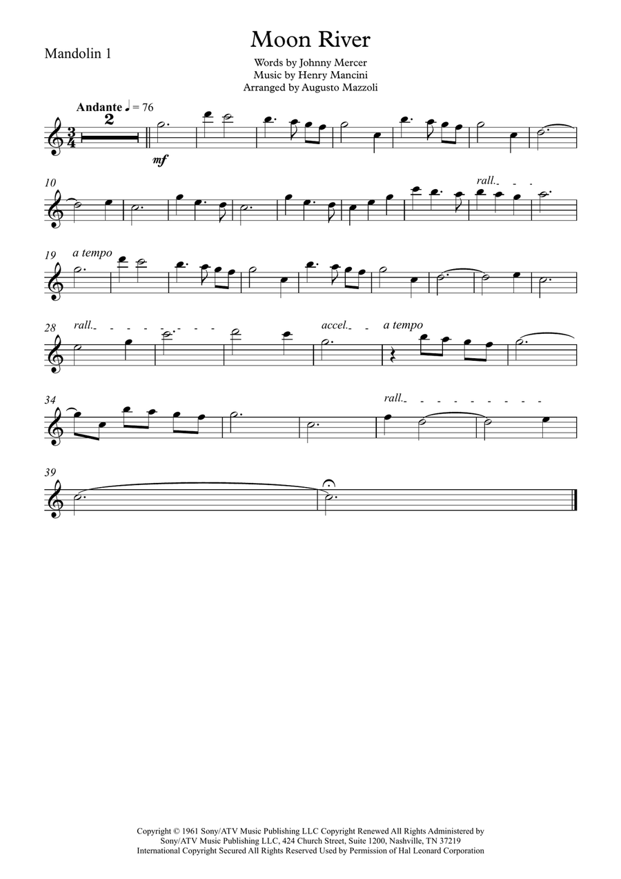 Moon River Small Ensemble scores gallery preview page 4
