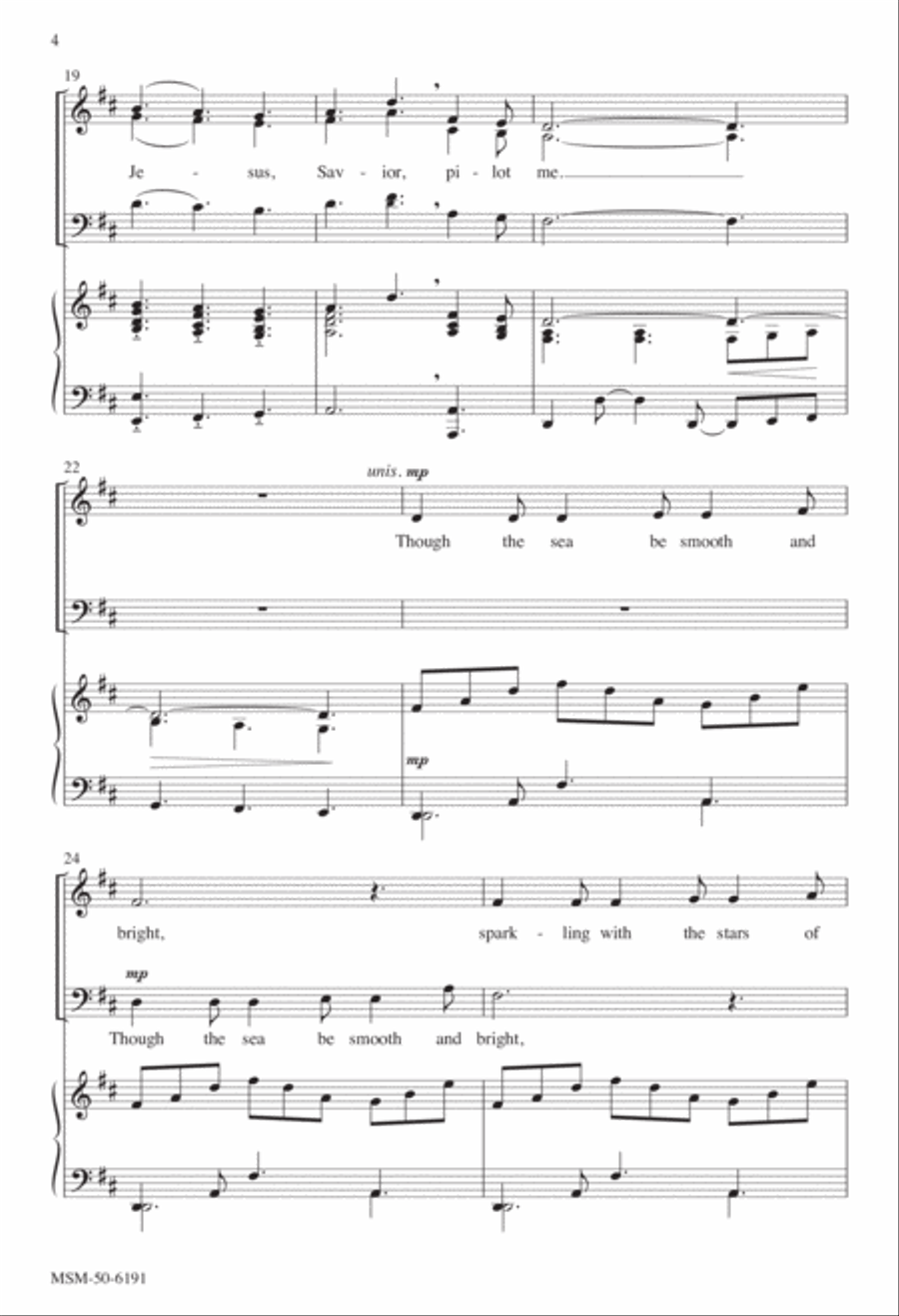 Jesus, Savior, Pilot Me 4-Part scores gallery preview page 3