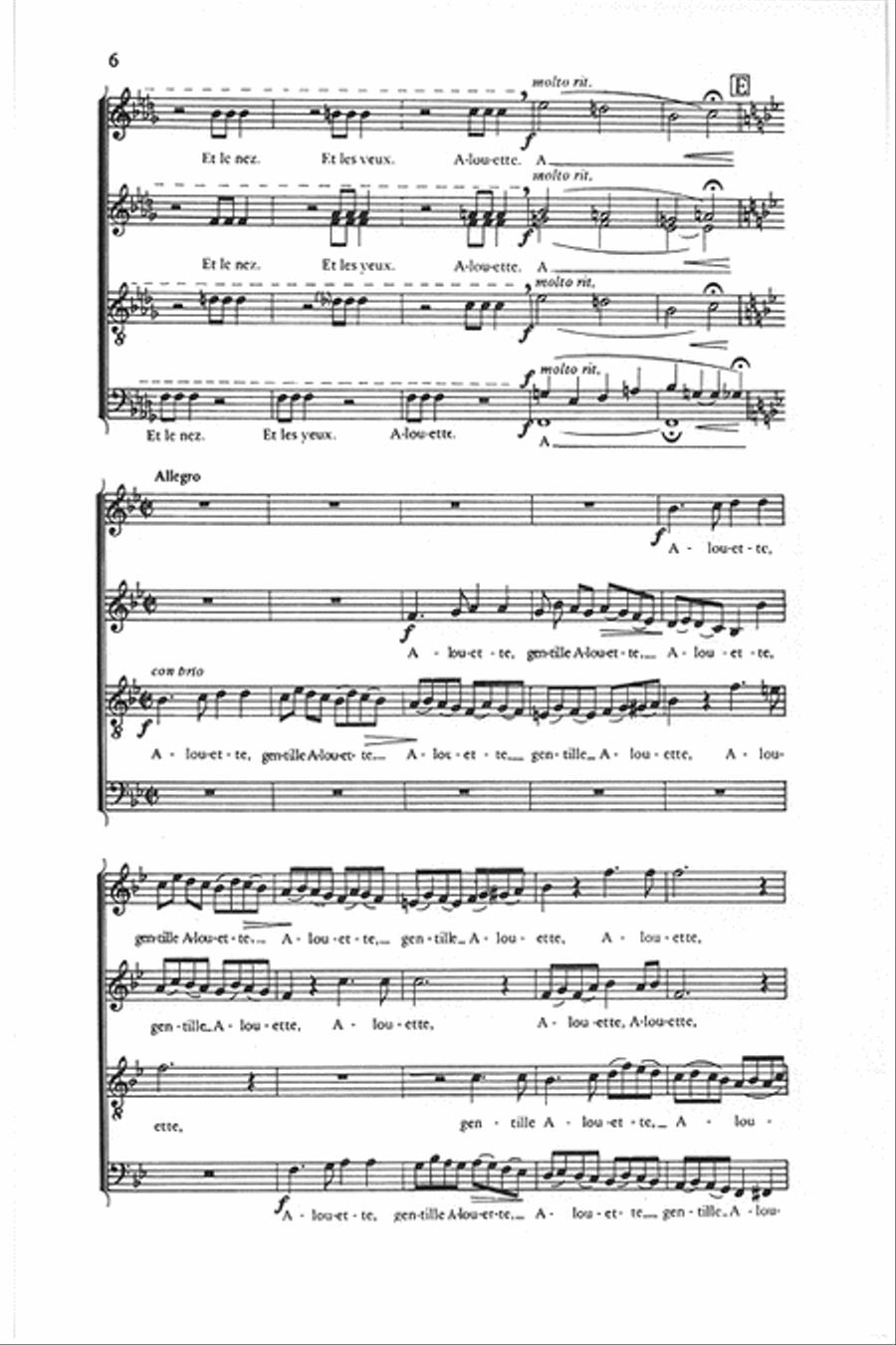 Alouette 4-Part scores gallery preview page 5