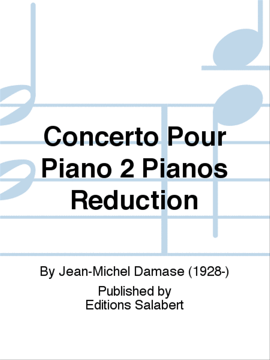 Concerto Pour Piano 2 Pianos Reduction Piano scores gallery preview page 1