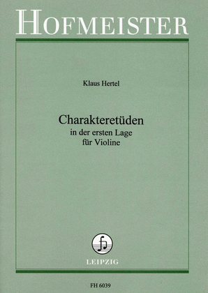 Charakteretuden in der ersten Lage fur Violine