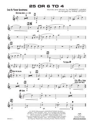 25 or 6 to 4: 2nd B-flat Tenor Saxophone
