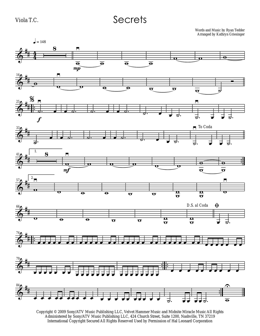 Secrets String Quartet scores gallery preview page 5