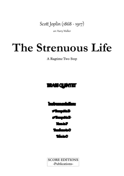 Scott Joplin: The Strenuous Life for Brass Quintet image number null