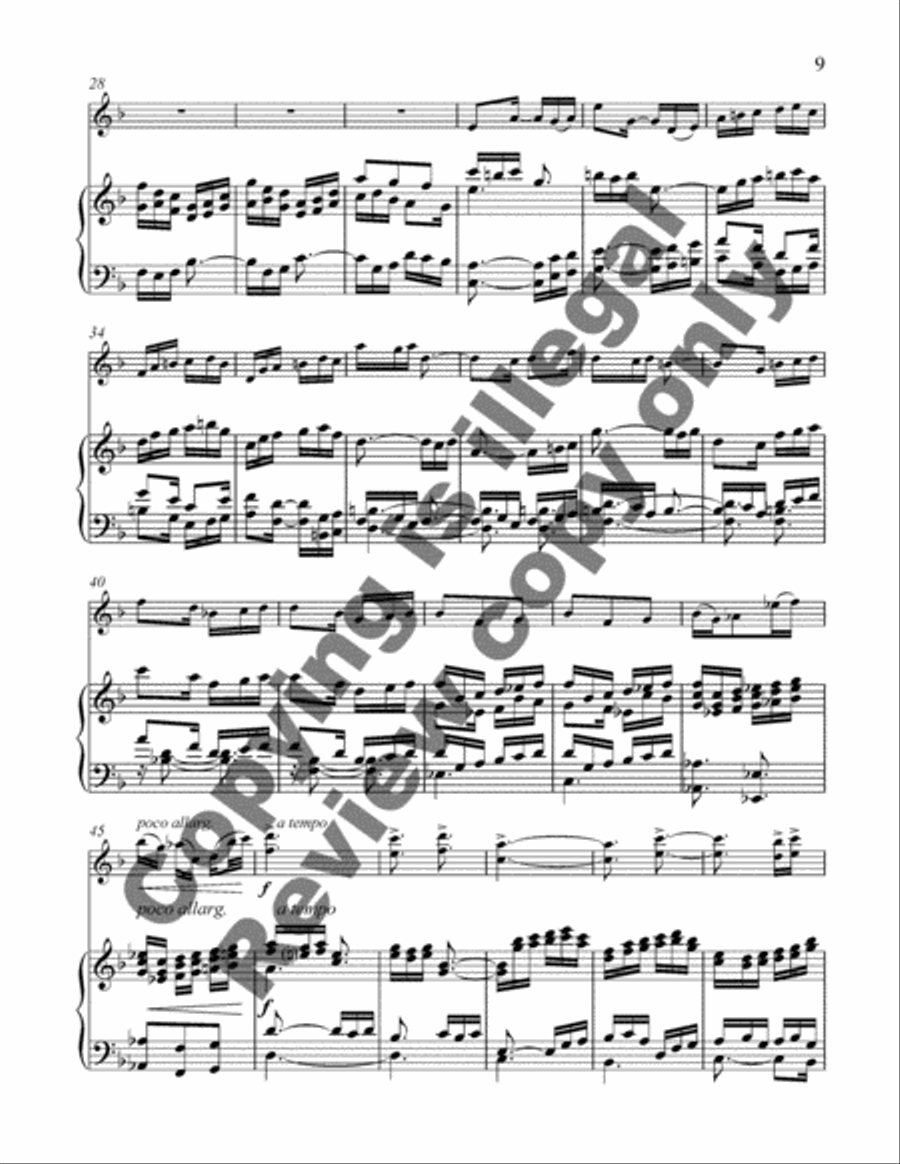 Aria and Fugue Violin Solo scores gallery preview page 11