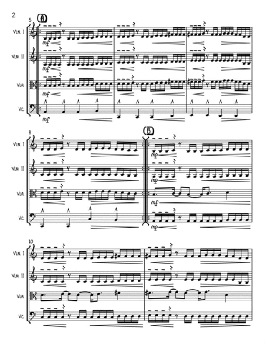 Doin' It Right String Quartet scores gallery preview page 2