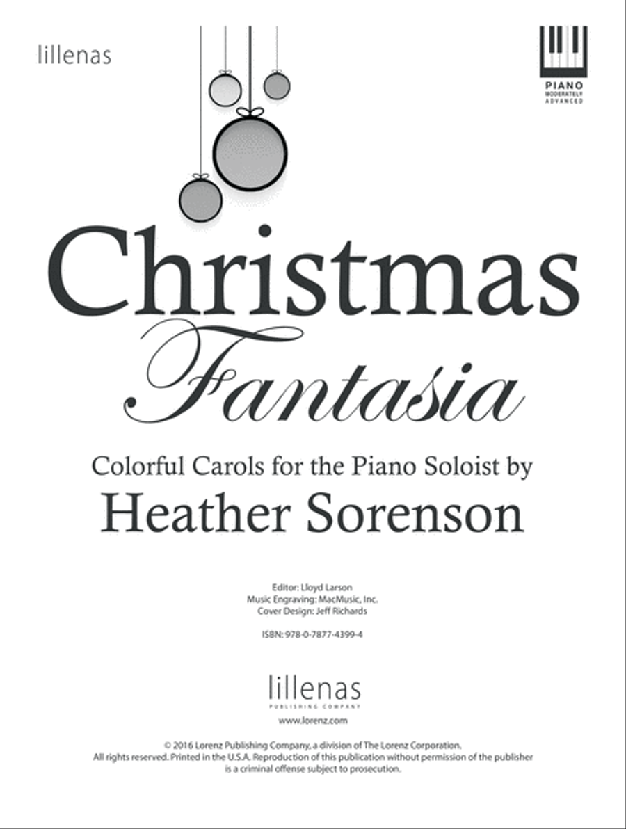 Christmas Fantasia Piano Solo scores gallery preview page 1