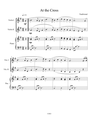 Book cover for At the Cross (violin duet) with optional piano accompaniment