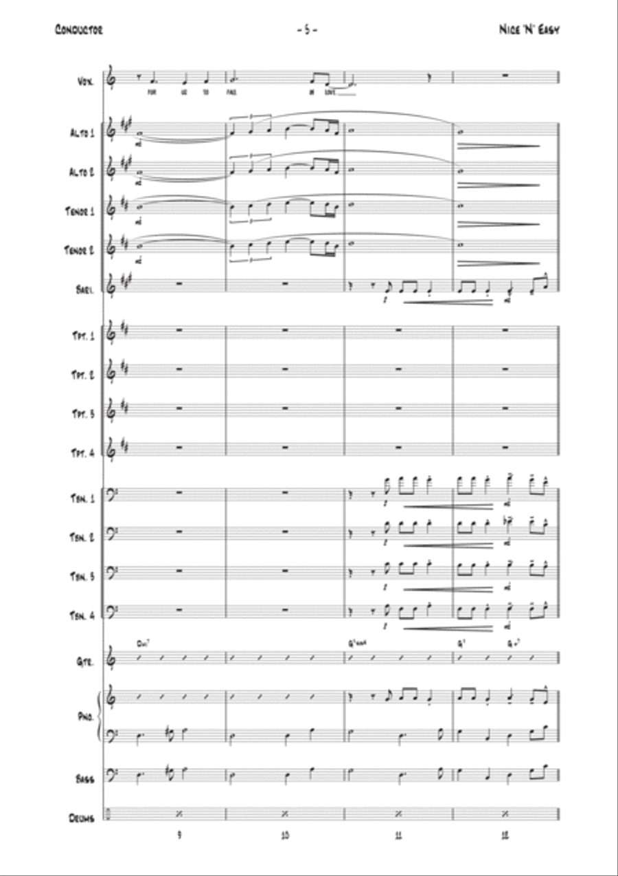 Nice 'n' Easy Nice 'n' Easy Jazz Ensemble scores gallery preview page 5