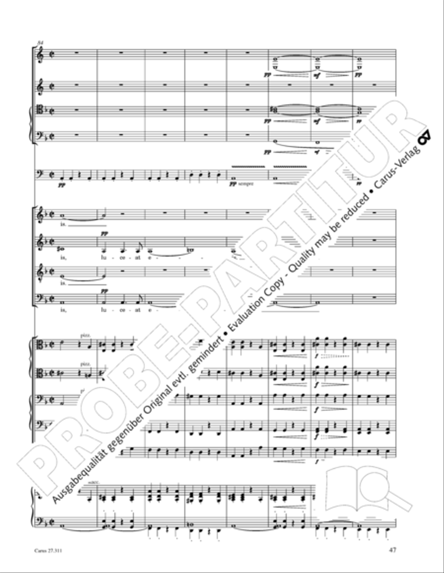 Requiem - church version (Requiem. Fassung mit kleinem Orchester) 4-Part scores gallery preview page 63
