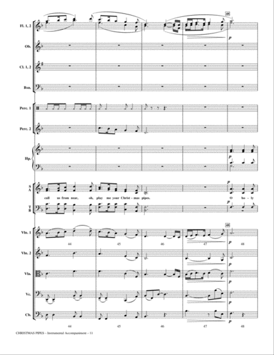 Christmas Pipes - Full Score Choir scores gallery preview page 8