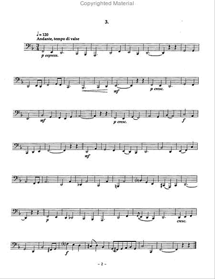 Thirty-five Elementary Etudes Tuba scores gallery preview page 3