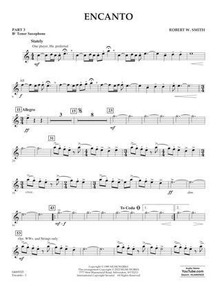 Encanto - Pt.3 - Bb Tenor Saxophone