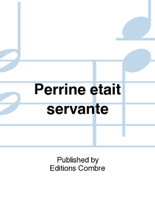 Book cover for Perrine etait servante