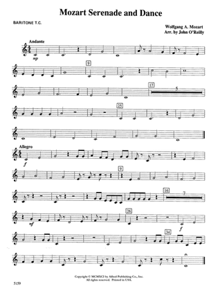 Mozart Serenade and Dance: Baritone T.C.