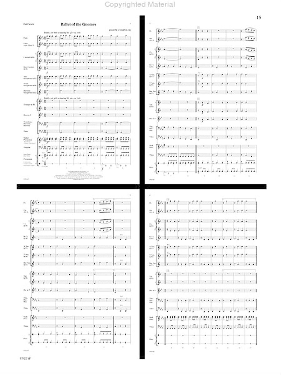 The Pursuit of Knowledge Concert Band scores gallery preview page 16