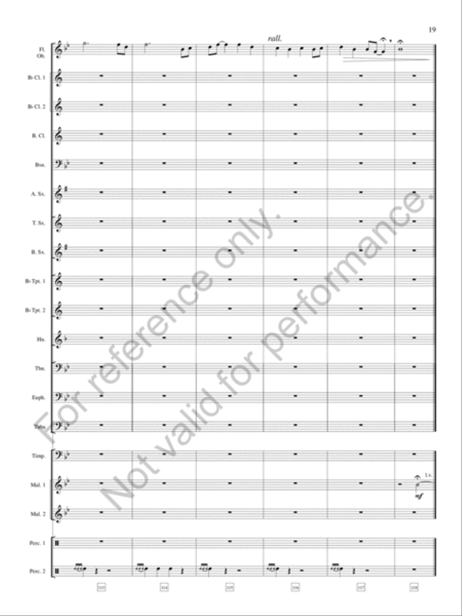 Legend of the Silver Knight Concert Band scores gallery preview page 20