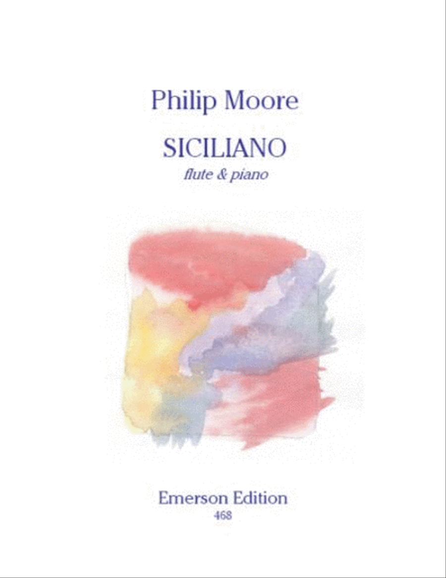 Siciliano For Flute & Piano 4-Part scores gallery preview page 1