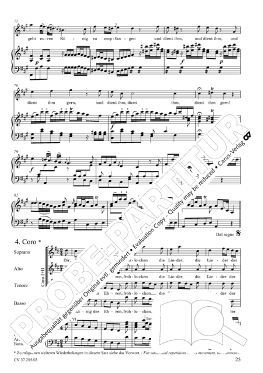 Ergreifet die Psalter, ihr christlichen Chore 4-Part scores gallery preview page 26