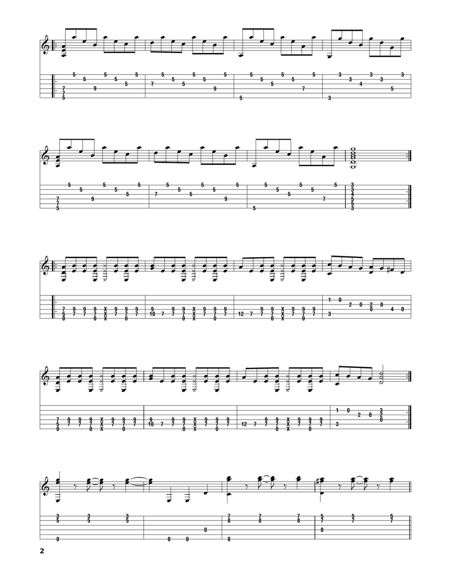 Aces High Aces High Acoustic Guitar scores gallery preview page 2