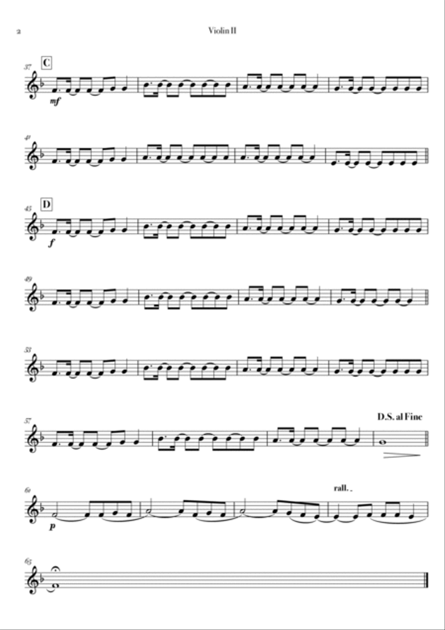 A Sky Full Of Stars String Quartet scores gallery preview page 4