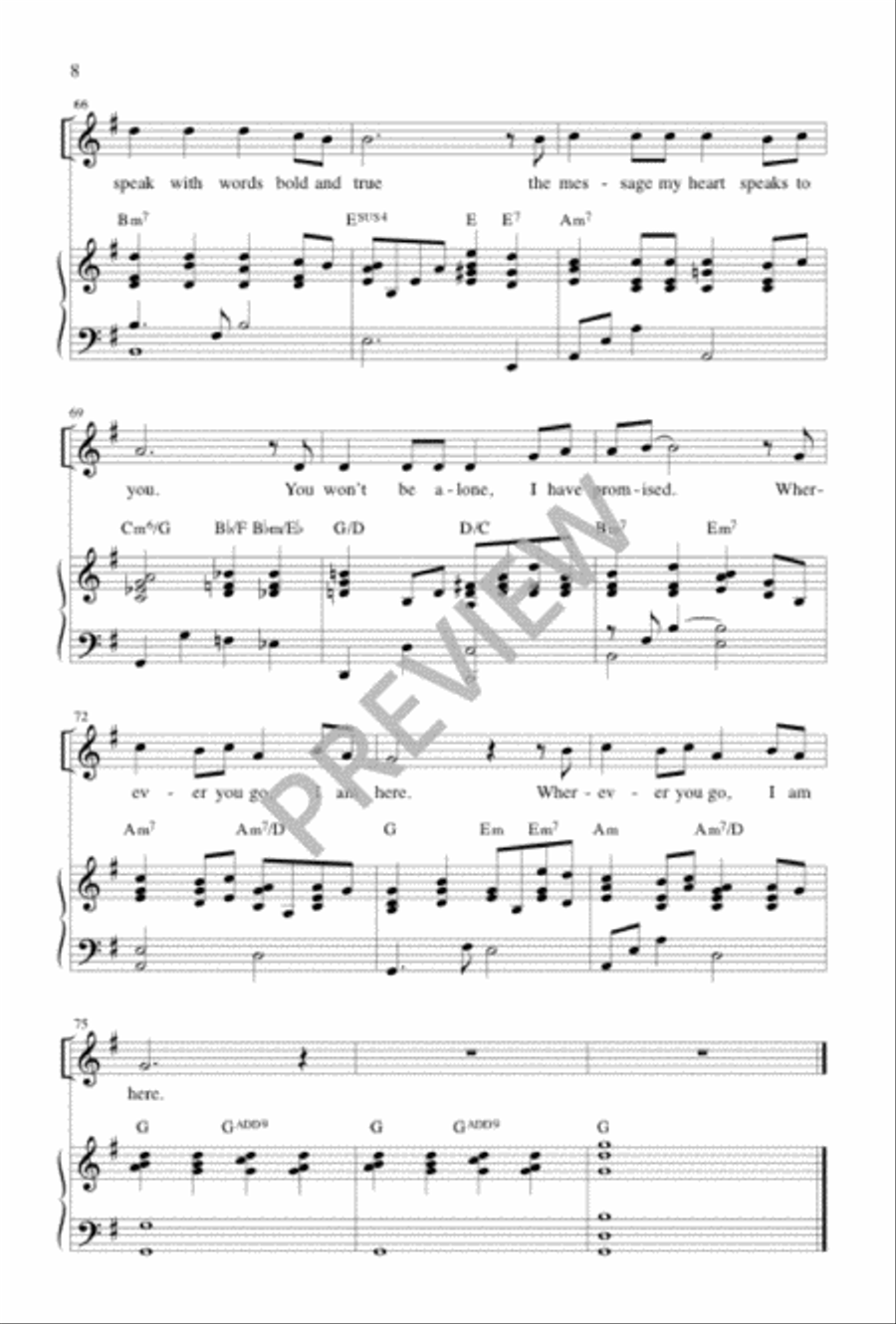 Covenant Hymn Covenant Hymn Unison Choir scores gallery preview page 9