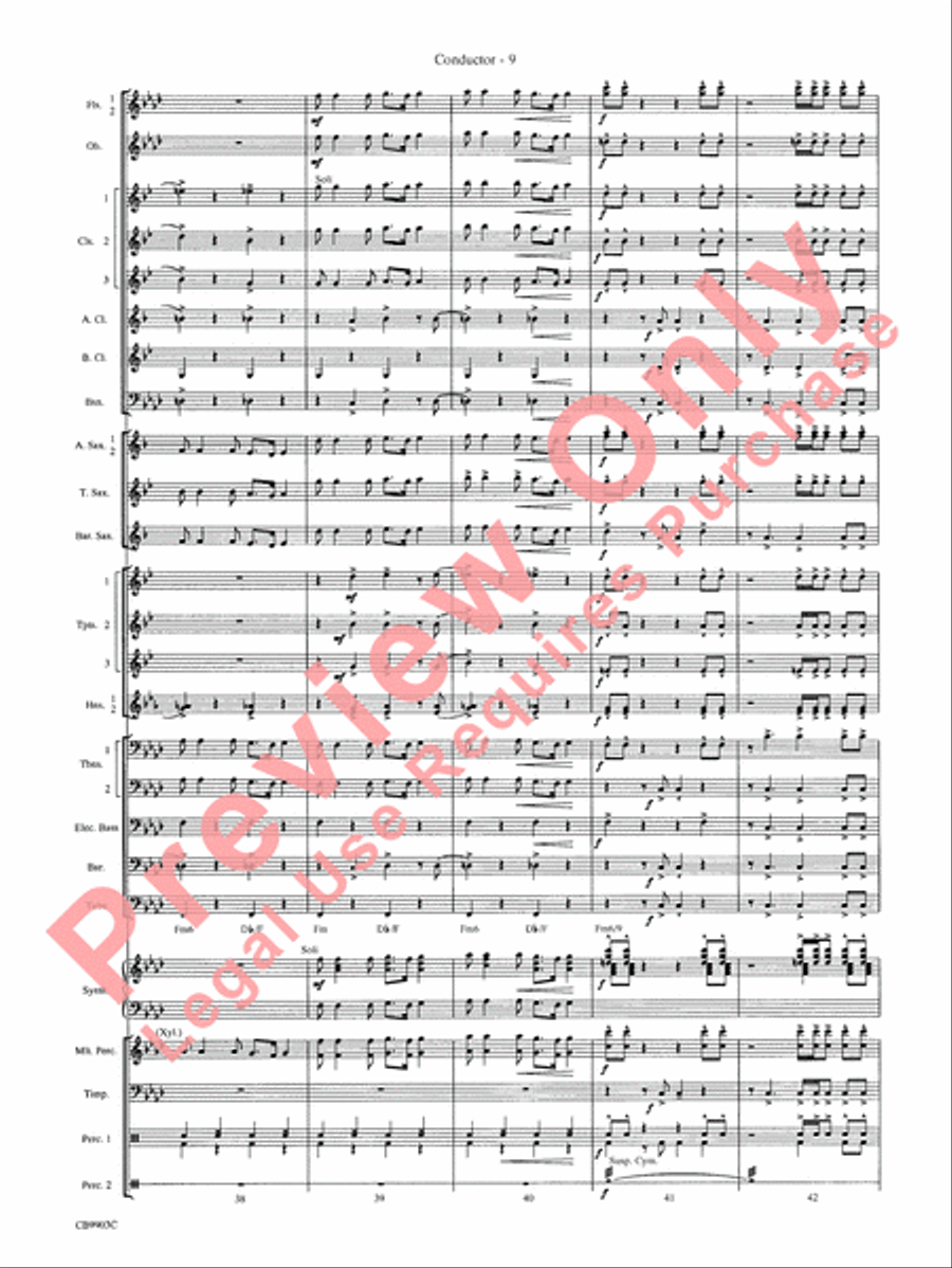 007 -- A James Bond Medley Concert Band scores gallery preview page 12
