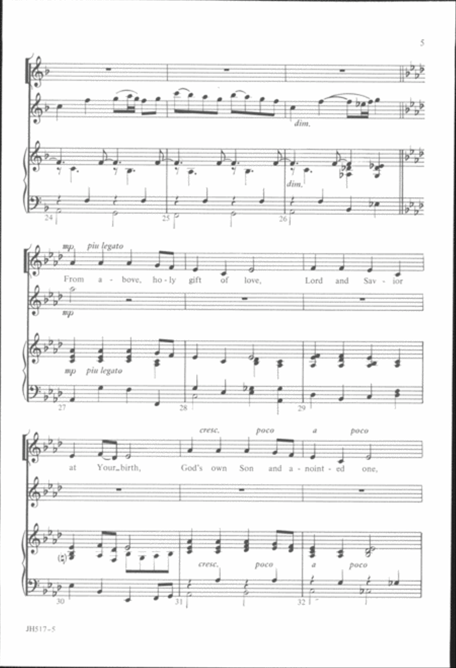 Christmas Alphabet Unison Choir scores gallery preview page 5