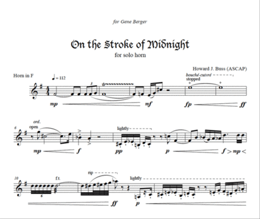 On the Stroke of Midnight A Cappella scores gallery preview page 3